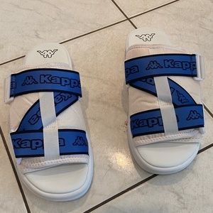 Kappa Kalpi slides white/cream/blue size 13M
